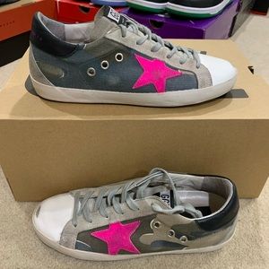 Golden Goose Superstar Camouflage Canvas Sneakers